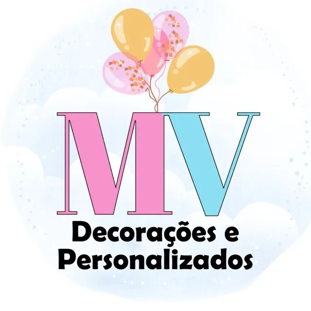 MV Decorações e Personalização - Logo